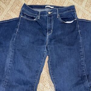 Levi's Dark Blue Slimming Boot Jeans